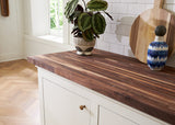 Unf. Signature American Walnut 12 ft. L x 25 in. W x 1-1/2 in. Thick Solid Butcher Block Countertop