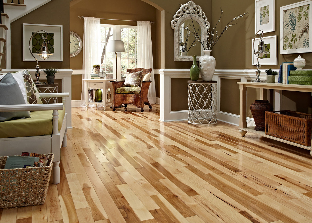 3/4 in. Millrun Hickory Solid Hardwood Flooring 3.25 in. Wide - Sample
