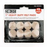 1" Heavy Duty Felt Pads 48-Pack