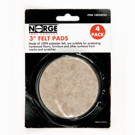 3" Felt Pads 4-Pack