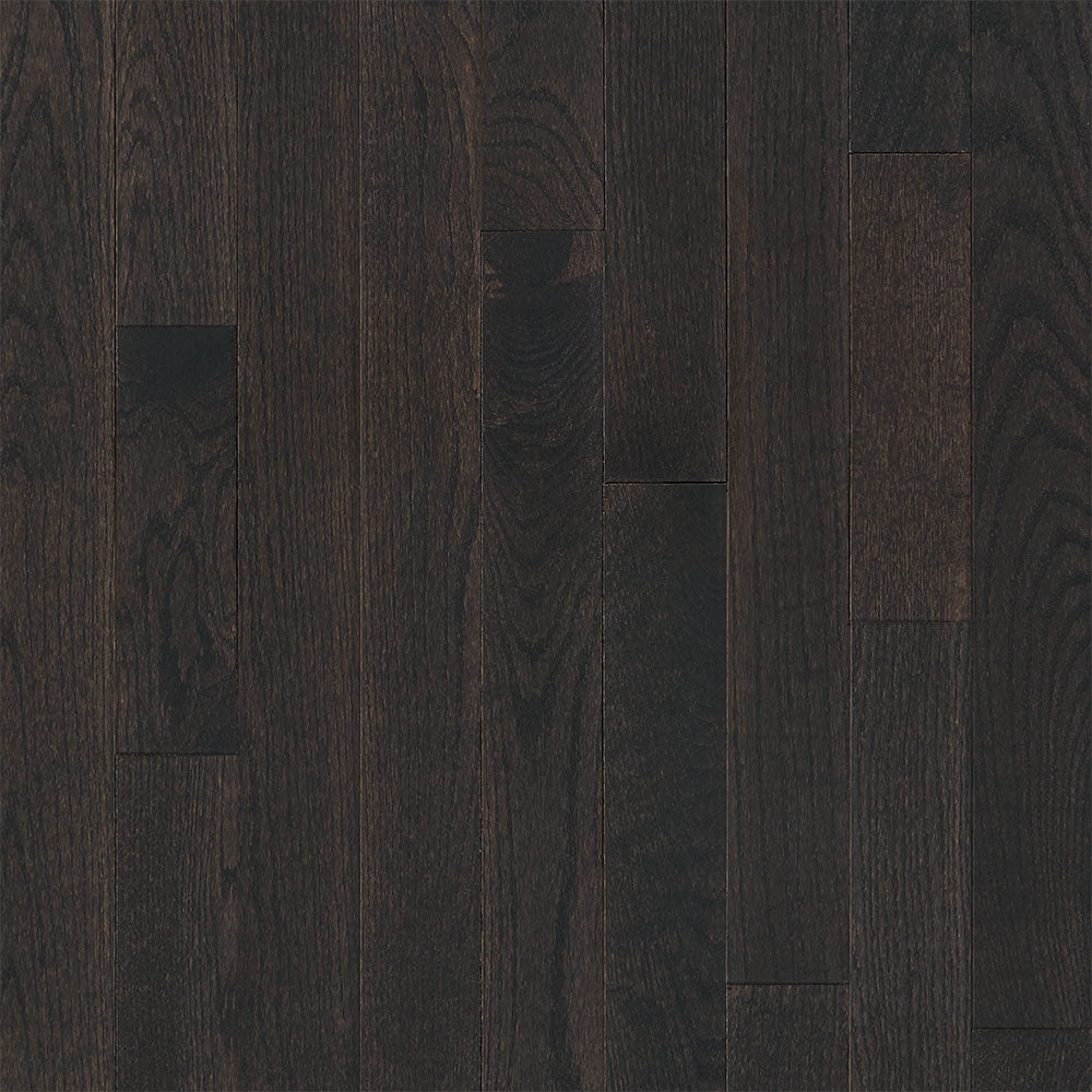 3/4 in. Espresso Oak Prefinished Solid Hardwood Flooring 3.25 in. Wide