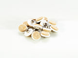1" White Inject Molded Felt Pads 16pc