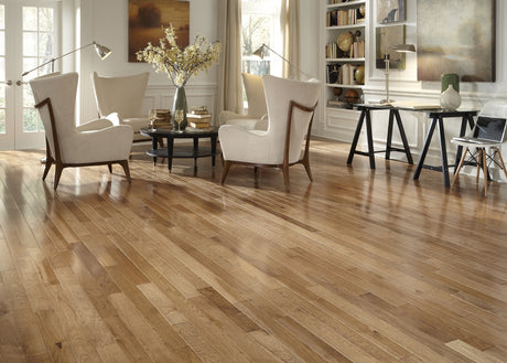 3/4 in. Walnut Hickory Prefinished Solid Hardwood Flooring 3.25 in. Wide