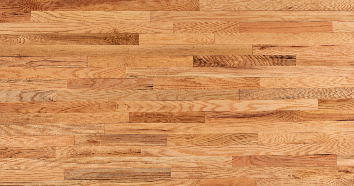3/4 in. Natural Red Oak Prefinished Solid Hardwood Flooring 2.25 in. Wide