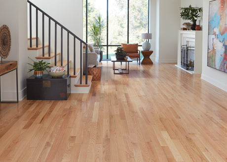 3/4 in. Red Oak Solid Hardwood Flooring 3.25 in. Wide - Sample