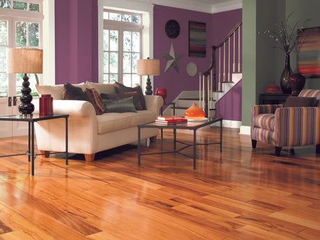 3/4 in. Brazilian Koa Prefinished Solid Hardwood Flooring 5 in. Wide