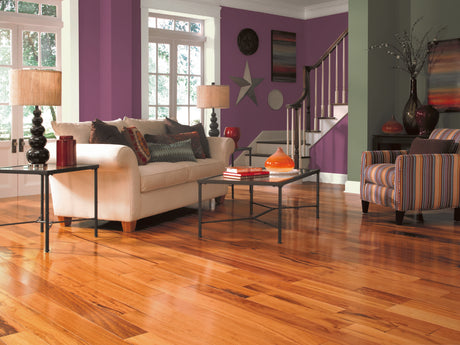 3/4 in. Brazilian Koa Prefinished Solid Hardwood Flooring 5 in. Wide