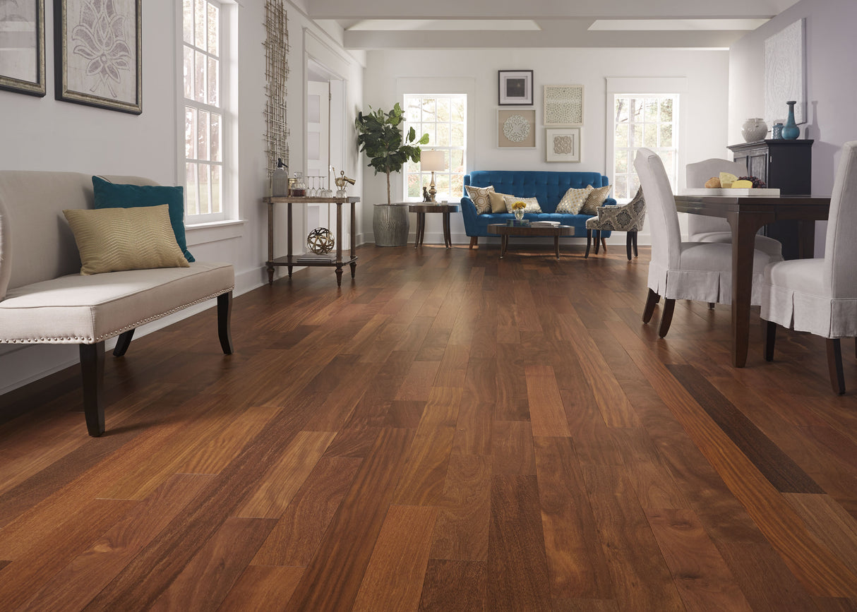 3/4 in. Matte Brazilian Chestnut Prefinished Solid Hardwood Flooring 5 in. Wide