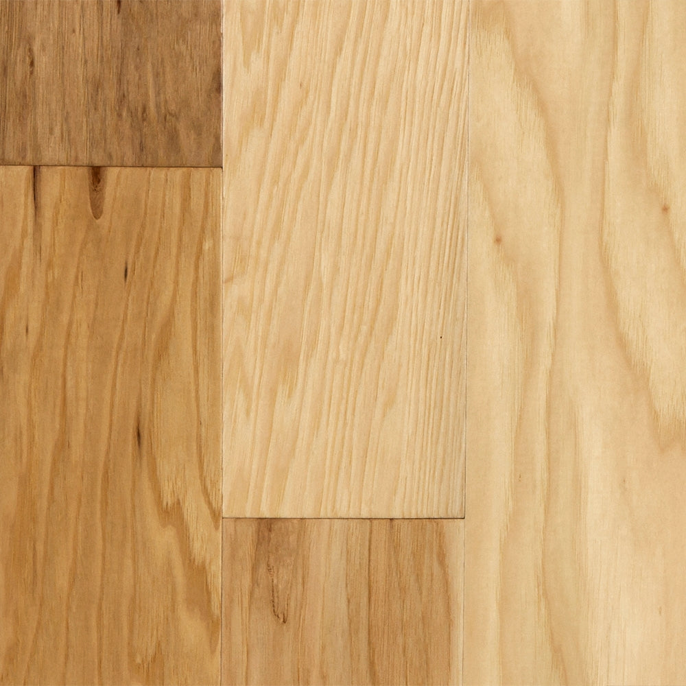 3/8 in. Natural Hickory Distressed Prefinished Engineered Hardwood Flooring 5 in. Wide
