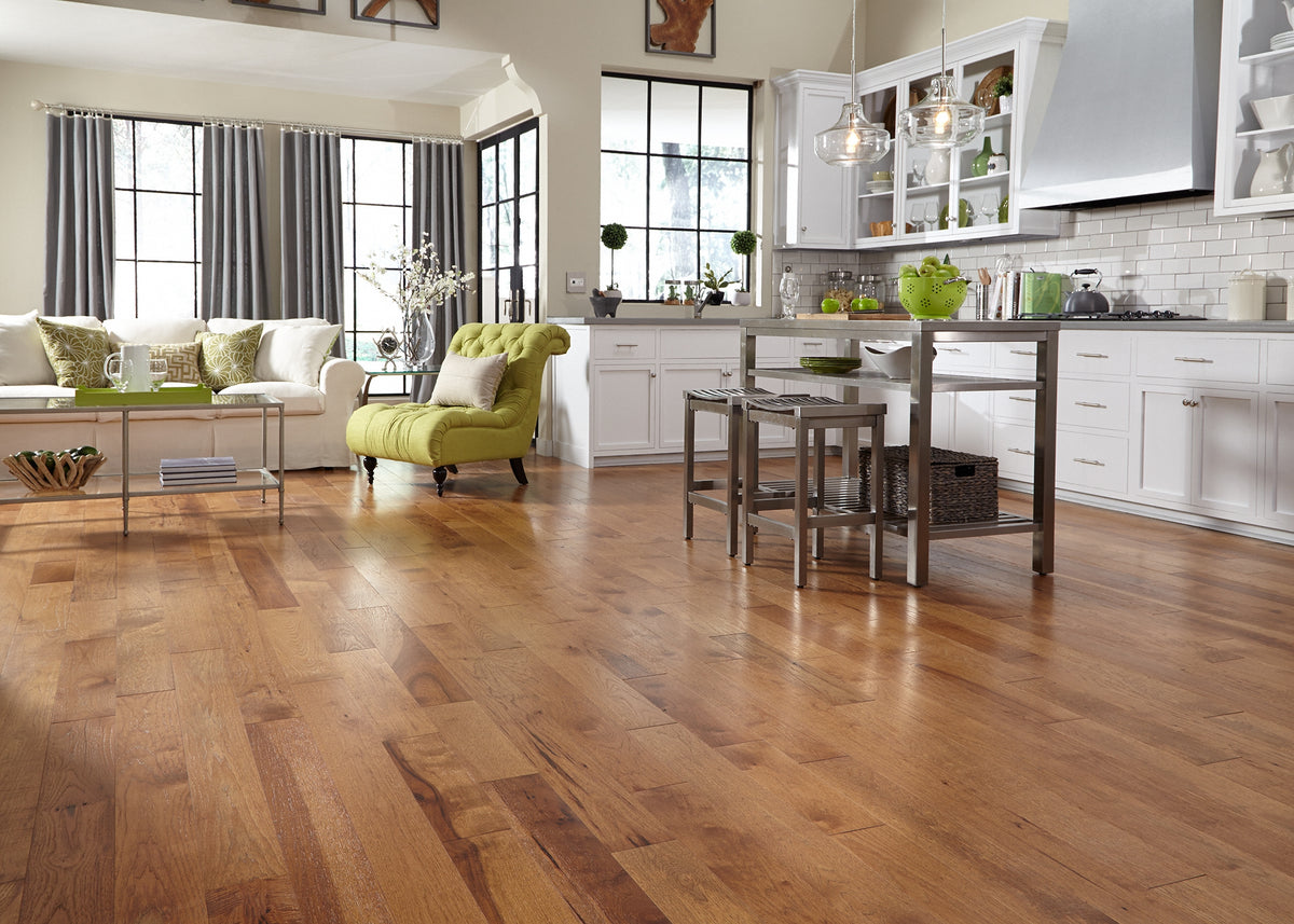 3/4 in. Sugar Mill Hickory Prefinished Solid Hardwood Flooring 5 in. Wide