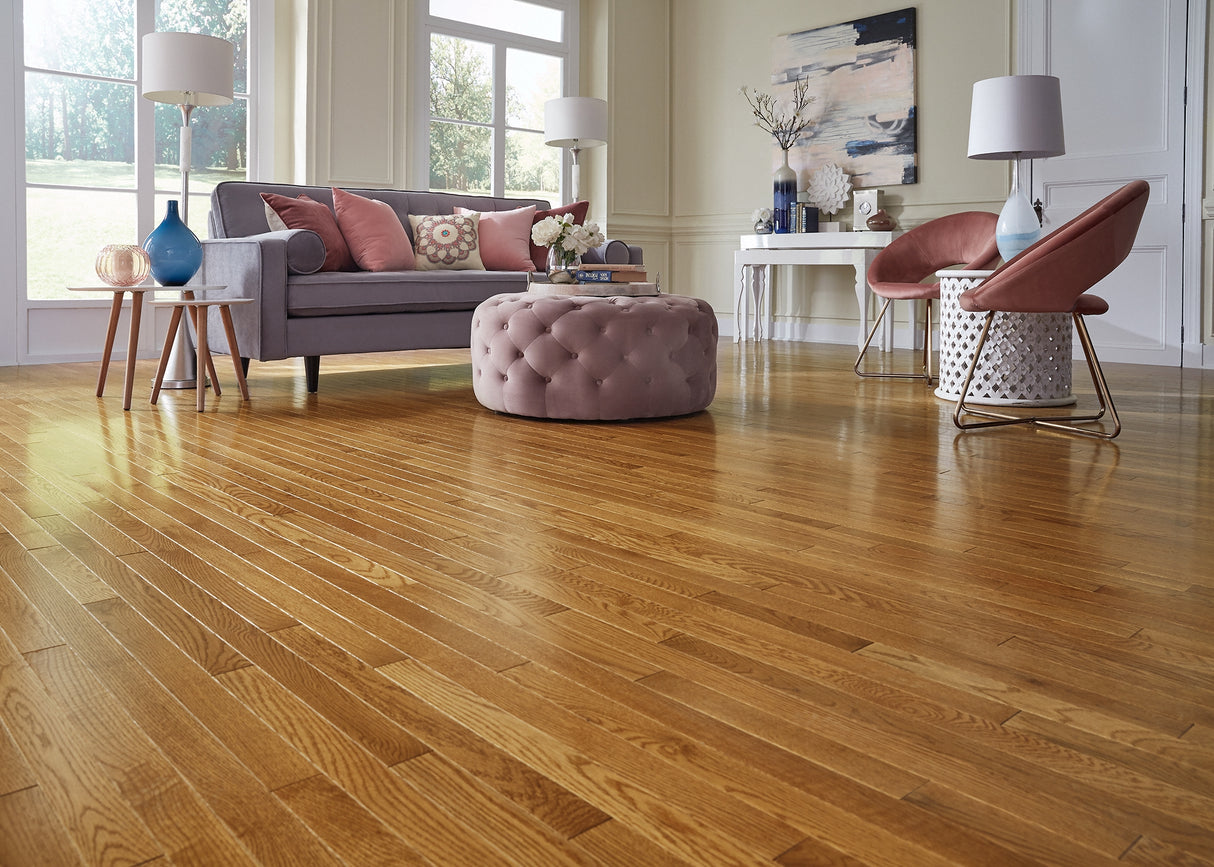 3/4 in. Warm Spice Oak Solid Hardwood Flooring 2.25 in. Wide - Sample