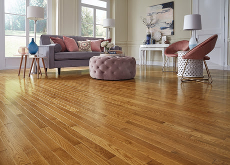 3/4 in. Warm Spice Oak Prefinished Solid Hardwood Flooring 2.25 in. Wide