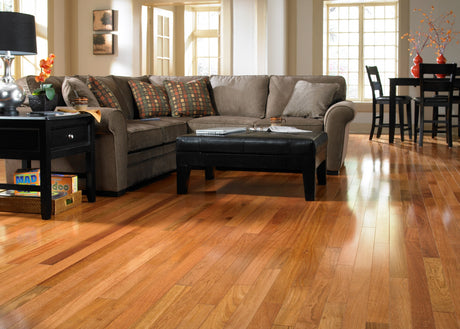 3/4 in. Brazilian Cherry Natural Solid Hardwood Flooring 3.25 in. Wide