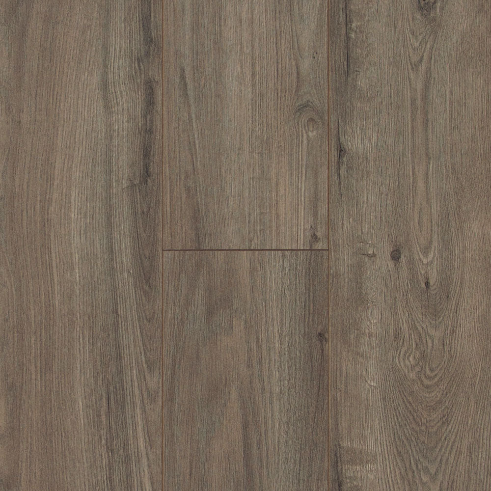 8mm Pewter Oak Laminate Flooring 7.64 in. Wide x 50.63 in