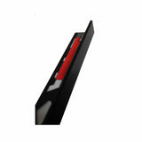3/8" x 96" Brushed Black Tile L-Edge