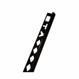3/8" x 96" Brushed Black Tile Round-Edge