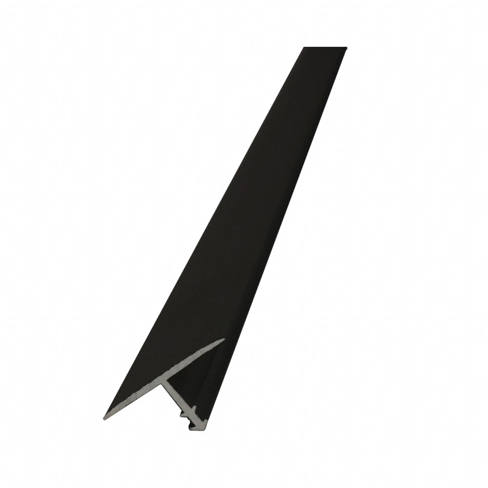 7/8" x 96" Brushed Black Tile T-Molding