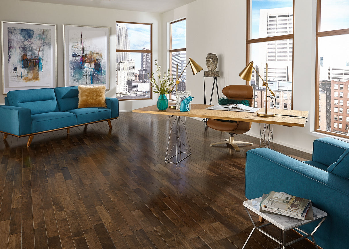 3/4 in. Chestnut Hevea Solid Hardwood Flooring 3.5 in. Wide - As-Is - Stack Out - 467.82 Sq. Ft.