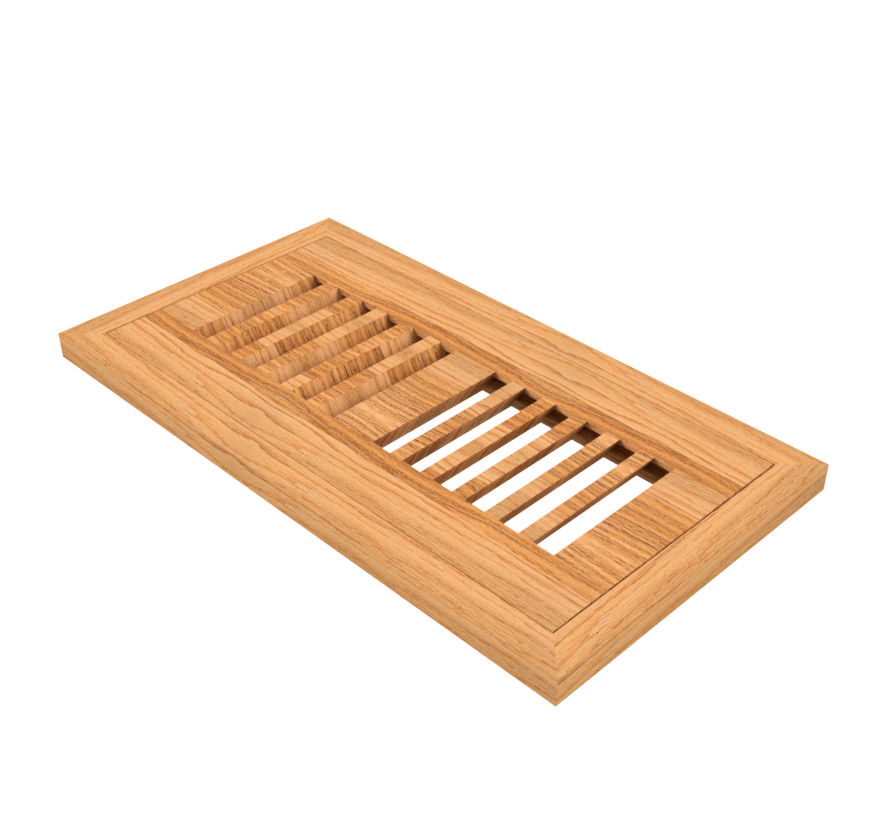 4" x 10" Red Oak 1/2" Flush Grill