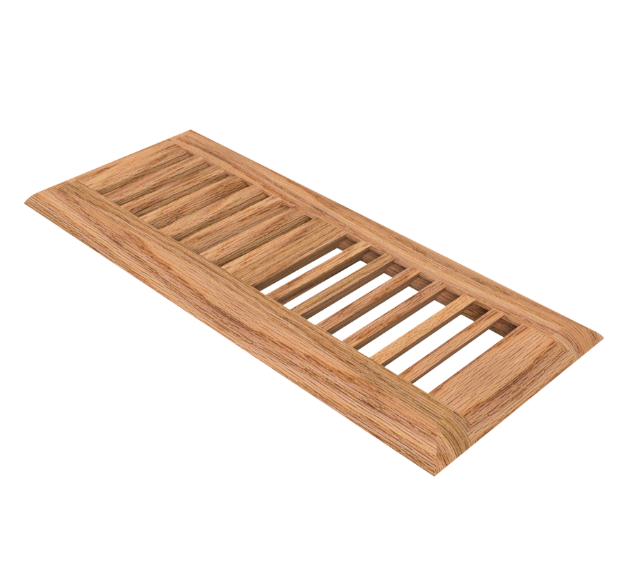 4" x 12" Unfinished Red Oak Drop In Grill