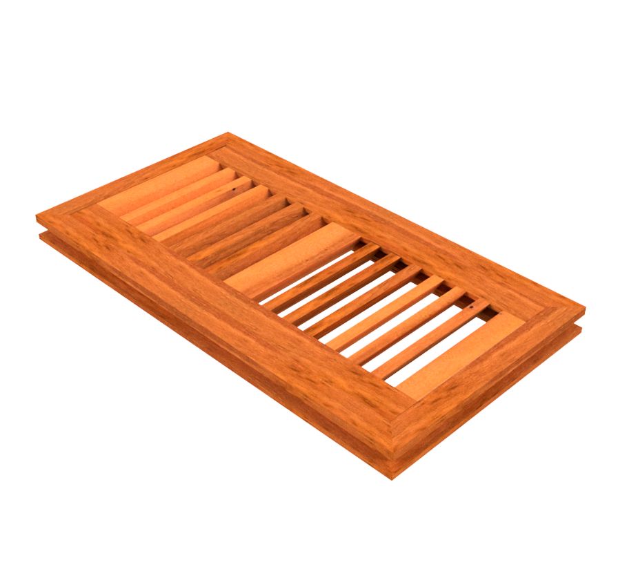 4" x 10" Brazilian Koa Flush Grill