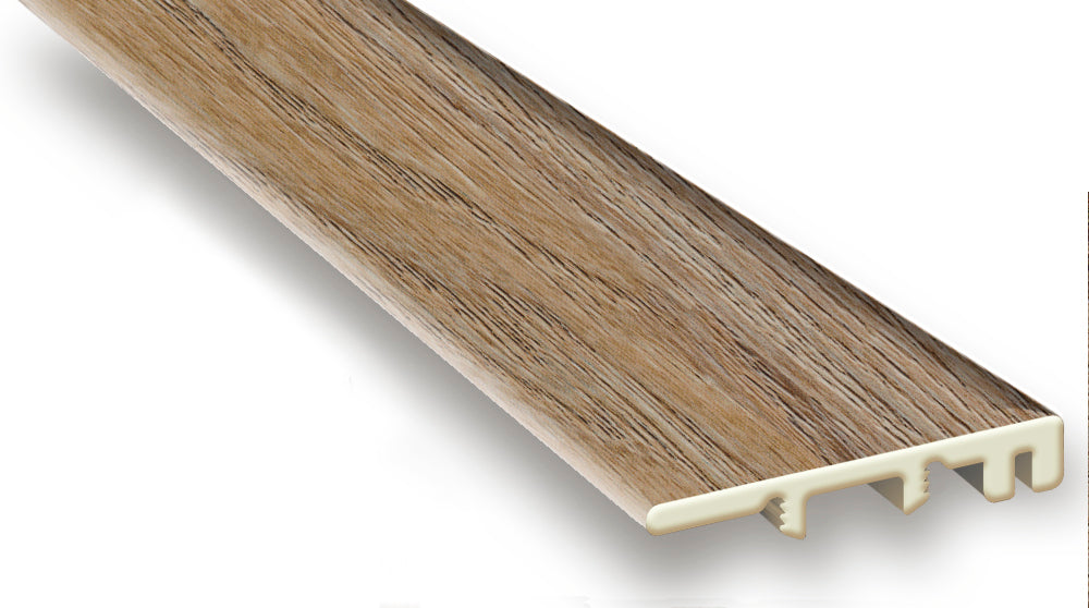 Riverwalk Oak Vinyl Waterproof  1.5 in wide x 7.5 ft Length End Cap