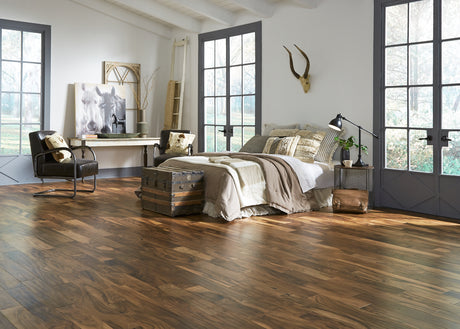 3/8 in. Natural Acacia Distressed Prefinished Engineered Hardwood Flooring 5 in. Wide