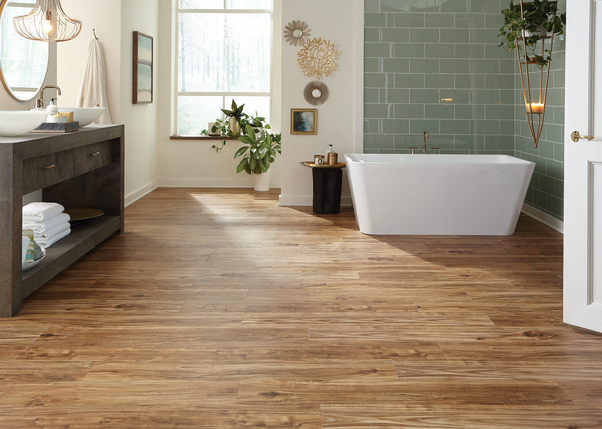 5mm Golden Acacia Waterproof Luxury Vinyl Plank Flooring 7 in. Wide x 48 in. Long