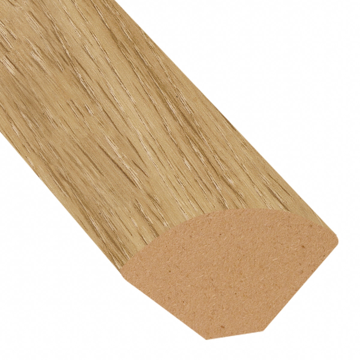 Corn Silk Oak Vinyl 0.75 in wide x 7.5 ft length Quarter Round