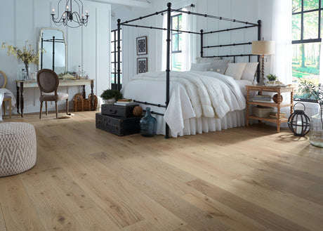 9/16 in. Whispering Wheat Oak Engineered Hardwood Flooring 7.5 in. Wide - Sample