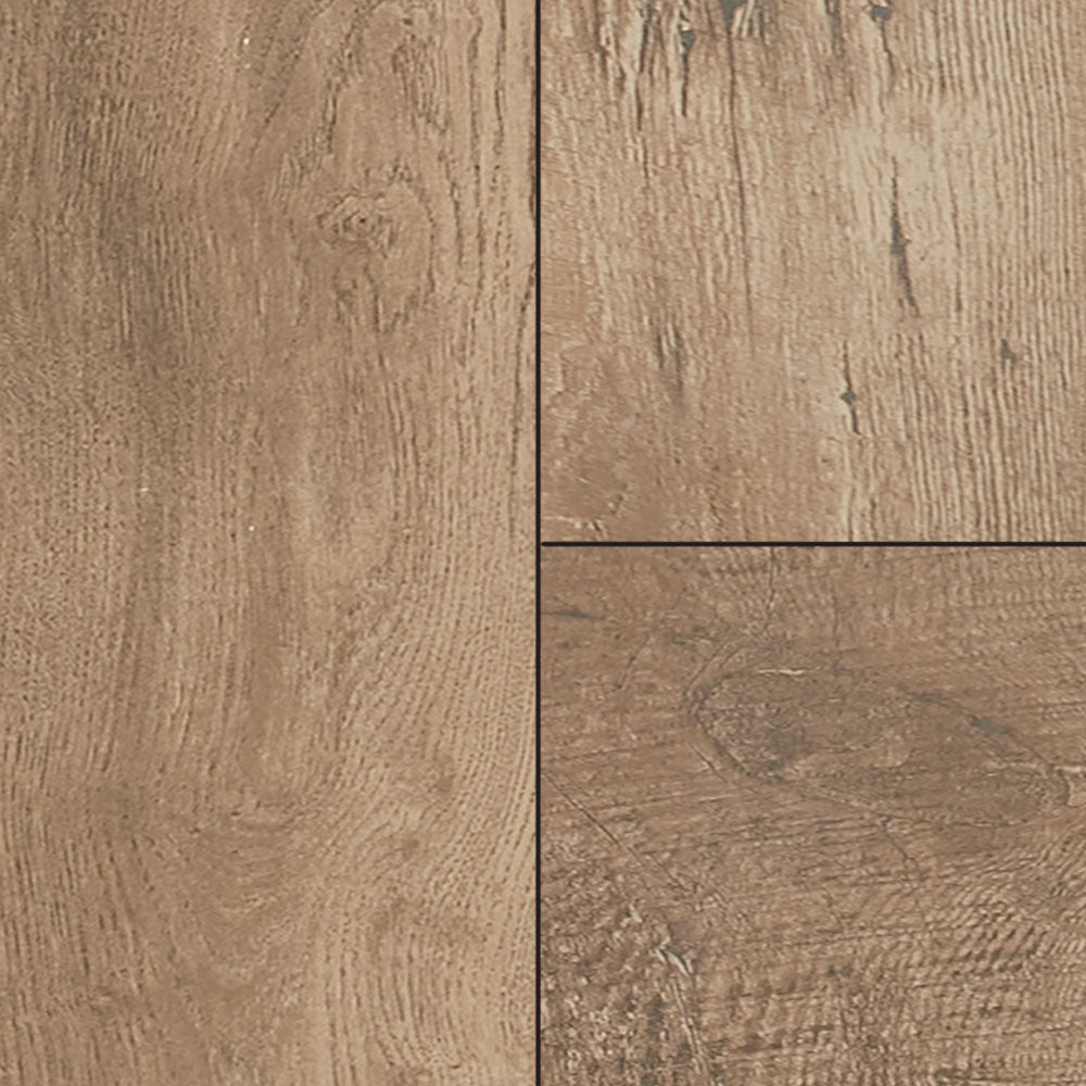 9 in. x 48 in. Brass Haven Oak Porcelain Tile