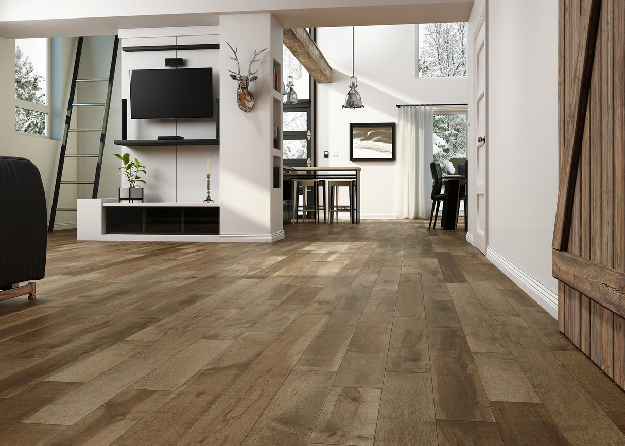 3/4 in. Rattan Maple Prefinished Solid Hardwood Flooring 5.25 in. Wide
