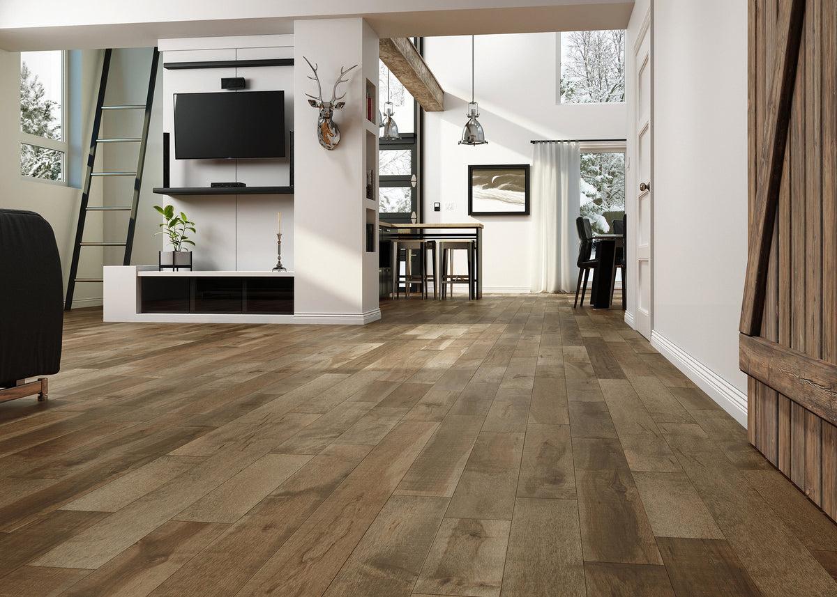 3/4 in. Rattan Maple Prefinished Solid Hardwood Flooring 5.25 in. Wide