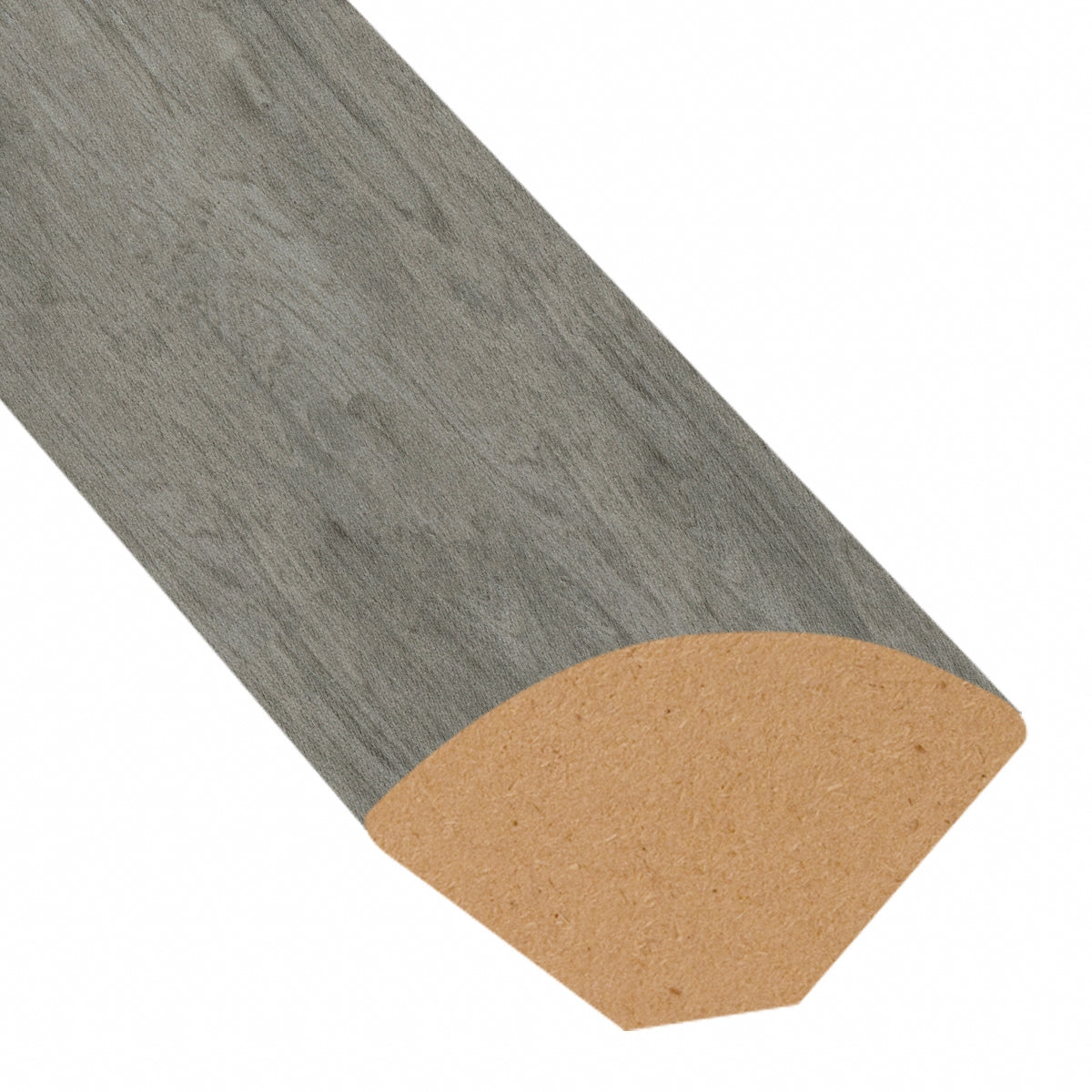 Stormy Gray Oak Vinyl 0.75 in wide x 7.5 ft length Quarter Round