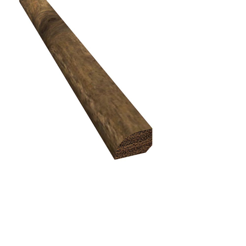 Prefinished Bar Harbor Acacia Distressed 3/4 in. Tall x 0.5 in. Wide x 6.5 ft. Length Shoe Molding