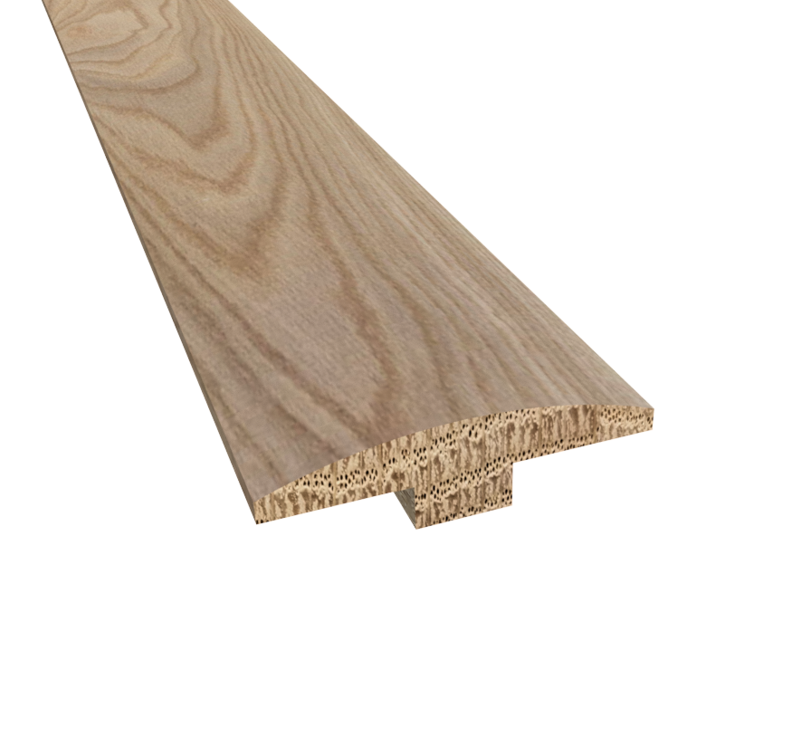 Prefinished Geneva White Oak 2 in. Wide x 6.5 ft. Length T-Molding