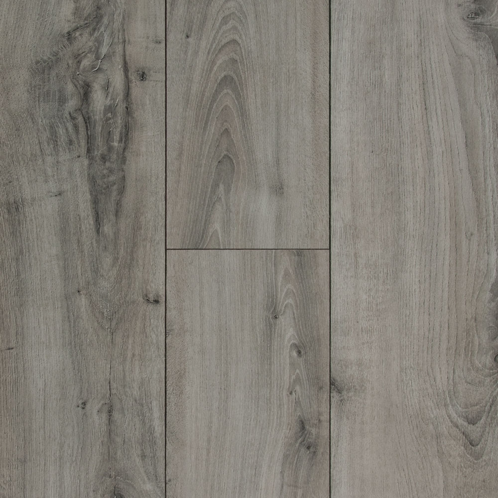 12mm Nottingham Oak w/ pad Water-Resistant Laminate Flooring 8.03 in. Wide x 47.64 in. Length