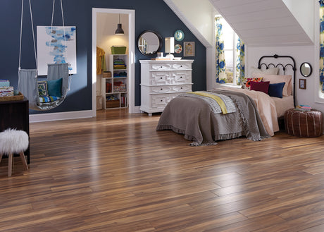 12mm Tobacco Road Acacia w/ pad Waterproof Laminate Flooring 6.18 in. Wide x 50.6 in. Length - Sample