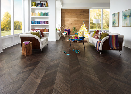 5/8 in. Manhattan Chevron Engineered Hardwood Flooring 11.5 in. Wide - Sample