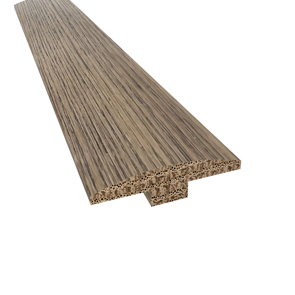 Prefinished Bistro Barn Oak Hardwood 3/16 in thick x 1.25 in wide x 78 in Length T-Molding