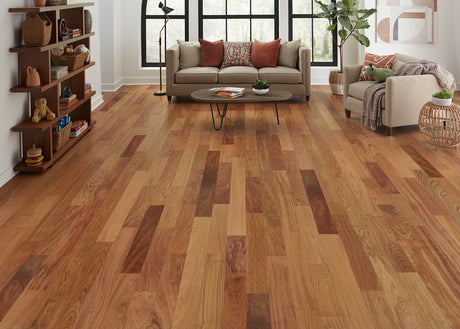 9/16 in. Brazilian Cherry Prefinished Engineered Hardwood Flooring 5 in. Wide