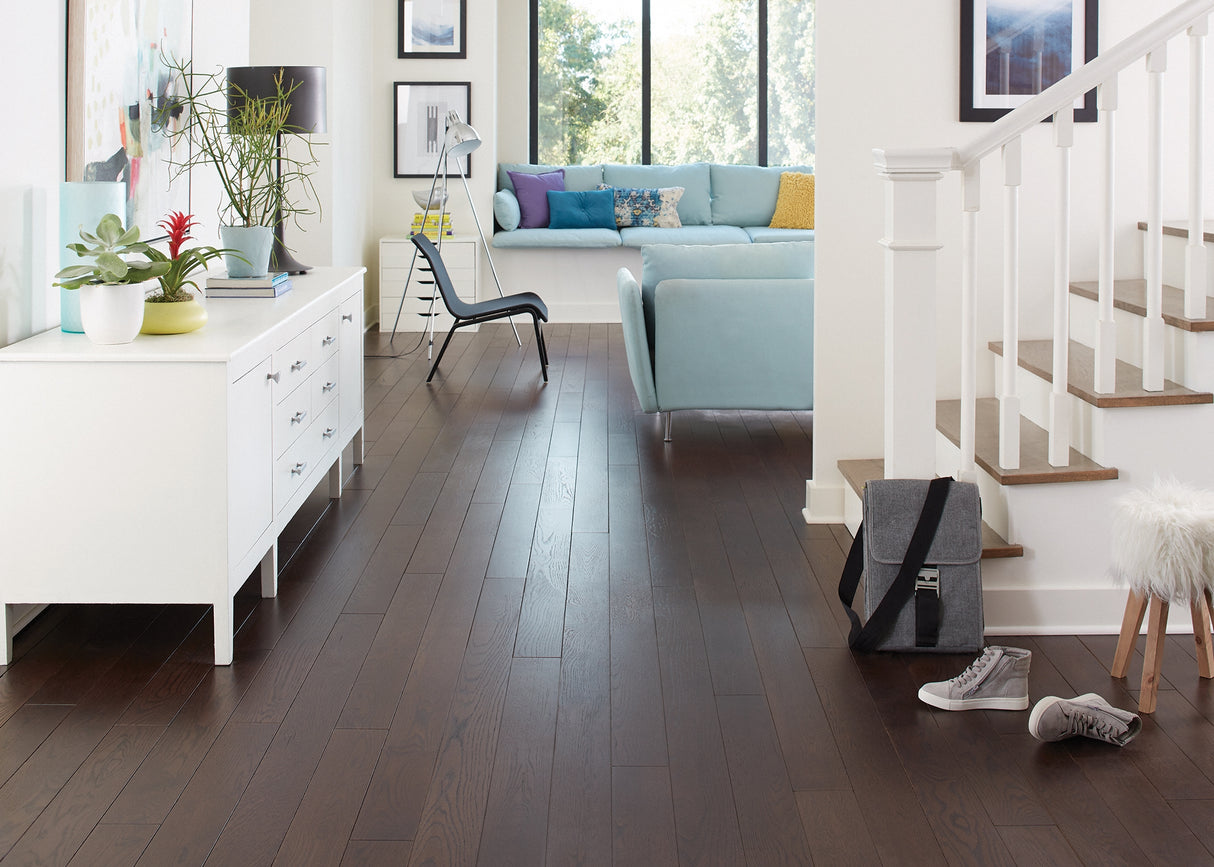 Distressed Prefinished Solid Hardwood Scarborough Oak 3/4" x 5" - Odd-Lot-As-Is - Stack Out - 660 Sq. Ft.