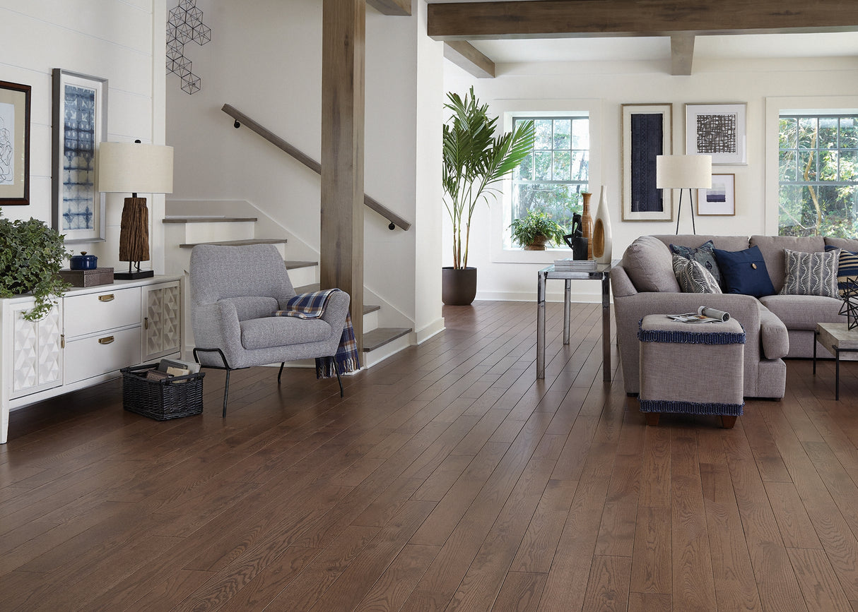3/4 in. Haverhill Oak Prefinished Solid Hardwood Flooring 5 in. Wide