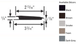 Commercial Rubber Traffic Transition 9 ft. - Brown