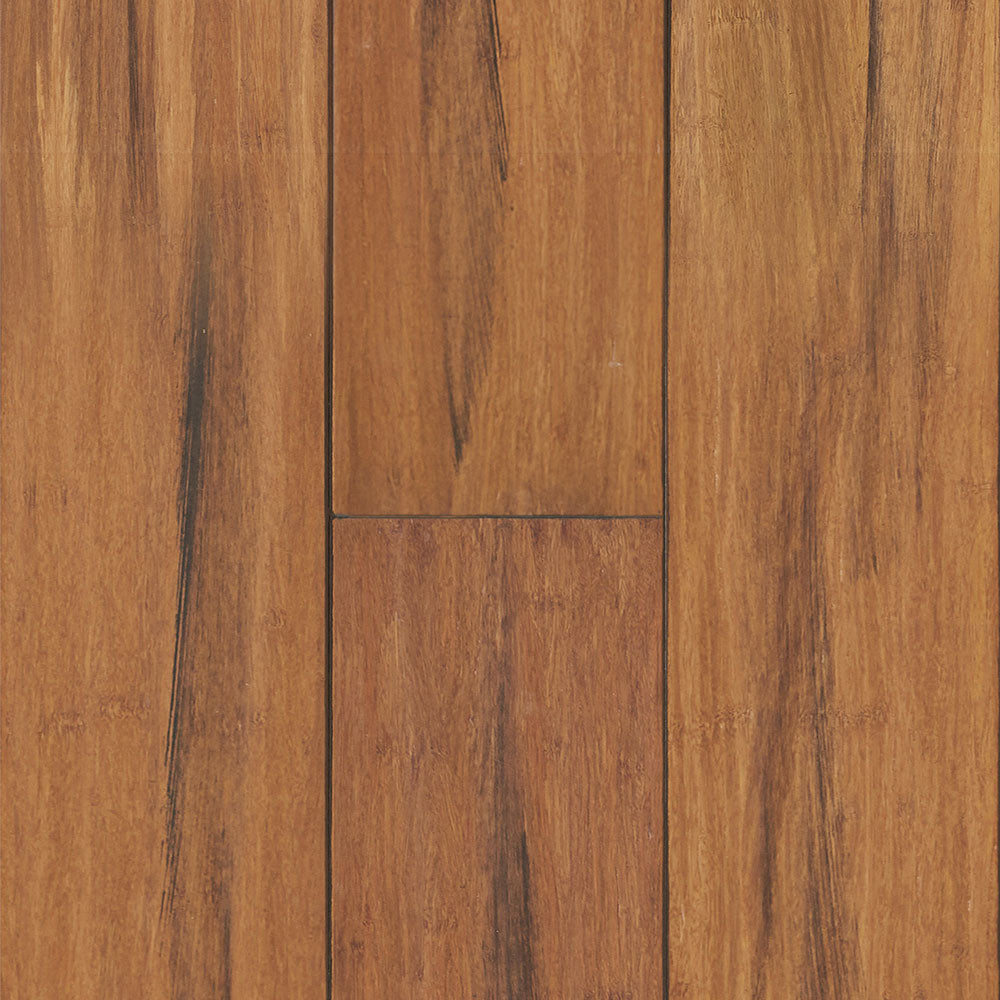 Raleigh Strand Distressed Wide Plank Engineered Click Bamboo Flooring - Sample