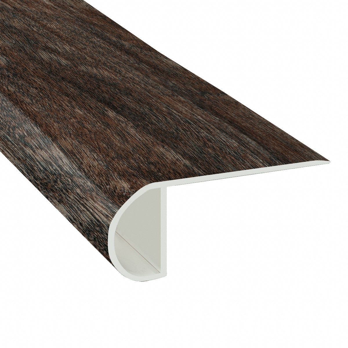 Caribbean Maple Waterproof Vinyl 1 in. Thick x 2.23 in. Wide x 7.5 ft. Length Low Profile Stair Nose