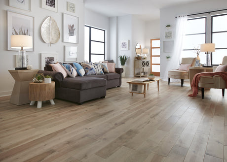 3/4 in. Hannah Point Distressed Prefinished Solid Hardwood Flooring 5.25 in. Wide