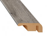 Stockholm Silver Oak Laminate 1.37 in. Wide x 7.5 ft. Length End Cap