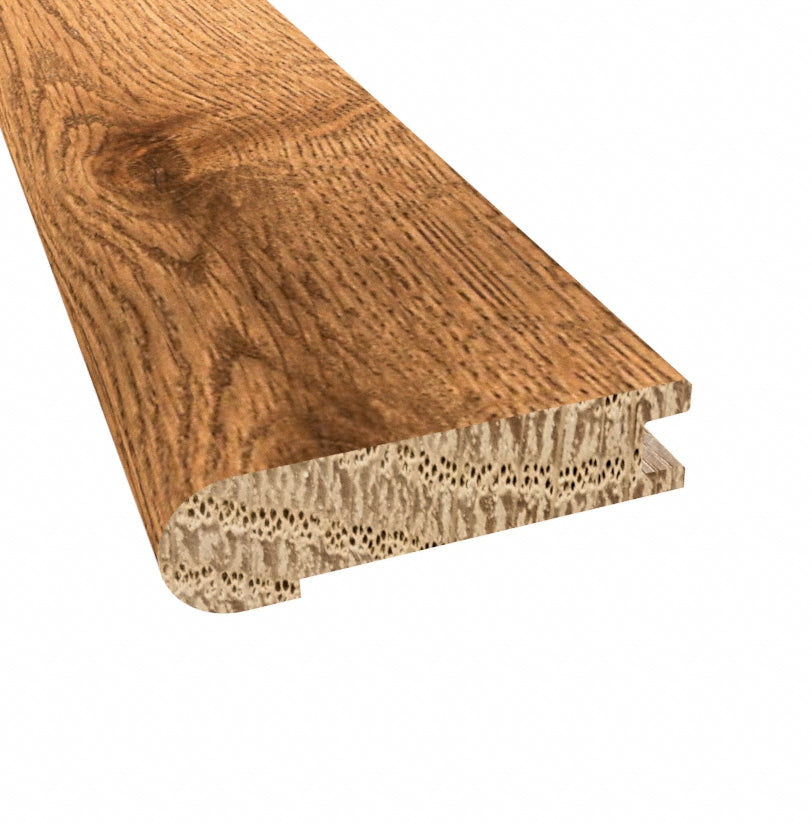 Prefinished Amherst Oak 3/4 in. Thick x 3.13 in. Wide x 6.5 ft. Length Stair Nose
