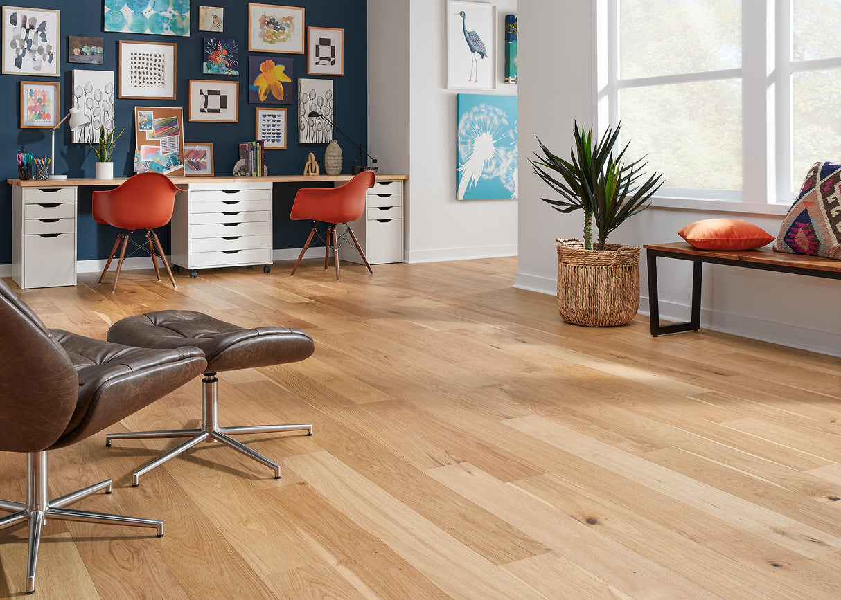 3/8 in. Blue Ridge Oak Distressed Engineered Hardwood Flooring 6.38 in. Wide - Sample